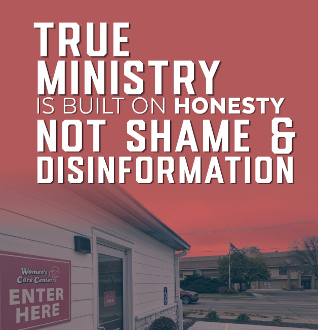 True ministry is build on honesty, not shame and disinformation.